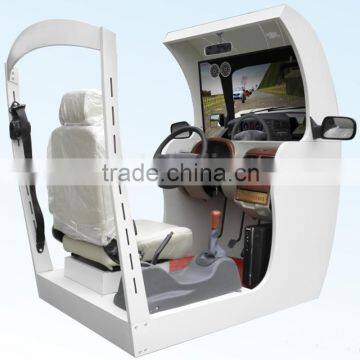 Portable car driving simulator right or left hand