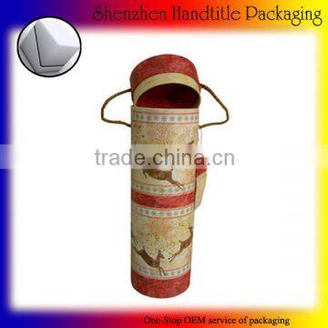 paper round wine tube box