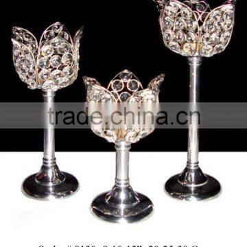 Crystal Lotus Flower T-Light Holder