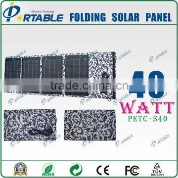 40W fabric folding solar panel charger