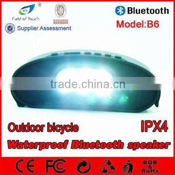 B6 Black Color Wireless Handsfree Talking Bluetooth Speaker With Led Light for Bicycle photo-5
