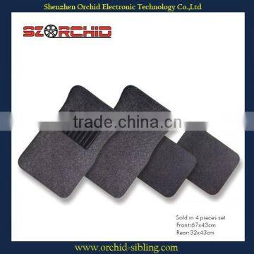 easy to install and clean gray carpet car floor mat / foot mats