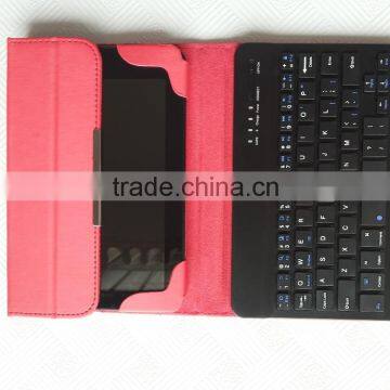 7inch RED Best Quality Direct Insertion Bluetooth Keyboard Cases Tablet Case photo-3