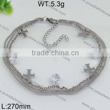 Fashion latest metal cuff steel bracelet blanks lady style