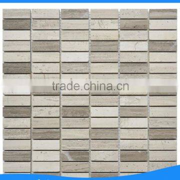 cheap price wooden grey marble mosaic tile room wall tile