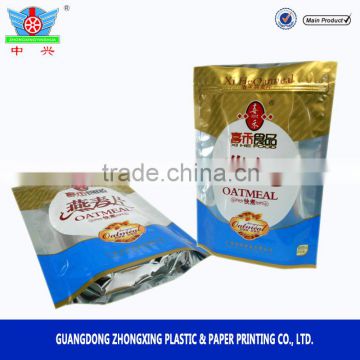 Customized food packing pouch stand up packaging foil sachet