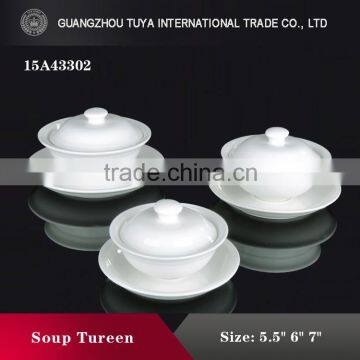 Excellent style design ceramic soup tureen for hotel