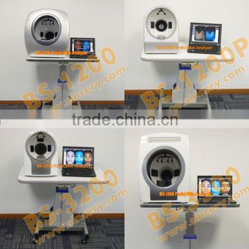 Three spetrum Magic mirror facial skin diagnosis analyzer system