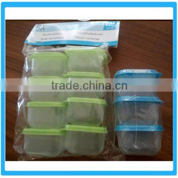 8pcs Mini Plastic Storage Food Container Crisper, Mini Fresh Box ,Plastic Crisper ,Mini Storage Box