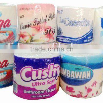 OEM white color toilet tissue paper