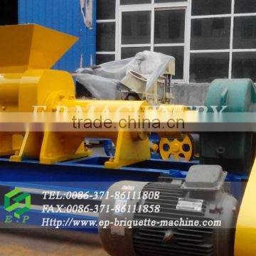 Charcoal briquette extruder with automatic cutter made by E.P