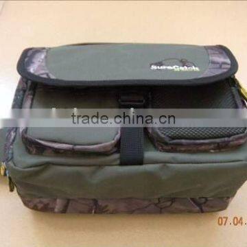 fishing tackle bag 600D dark green + 600D Camo