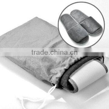 Custom Made Travelling Foldable Slipper and slipper shoes bags Sets (XJLB37)