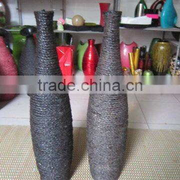 Eco-friendly beautiful vase made of bamboo lacquer in vietnam, cheap bamboo vase for sale