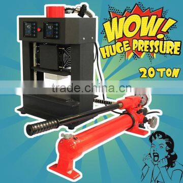 Factory Wholesale Price Dual Heating Plates Manual 20 Ton Hydraulic Rosin Heat Press