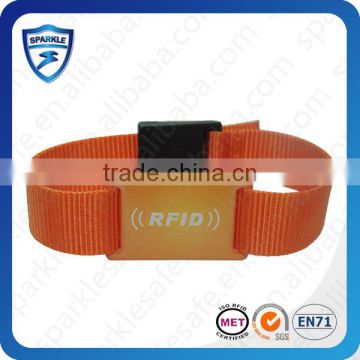 ISO14443A Nylon RFID Wristband With Chip