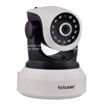 Sricam SP017 H.264 Compression IR-CUT Pan Tilt Infrared Night Vision Indoor Shaking IP Camera with 128G TF Card Slot