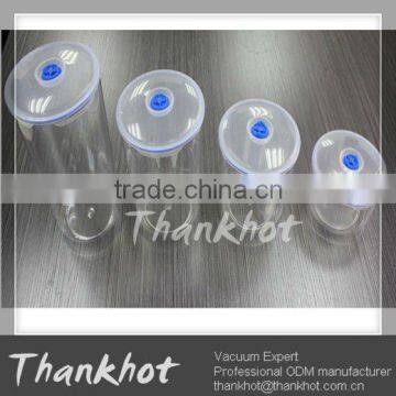 4 pieces press-type vacuum plastic jar