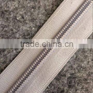 Customized Length 5# Water Proof Nylon Zipper Silver Finishing photo-4