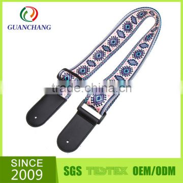 manufacture design sublimation polyester guitar belt direct sale