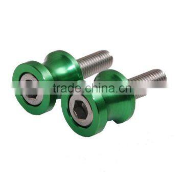 swing arm spool slider(6mm/8mm/10mm), bobbin, paddock stand mount adapter, CNC maching motorcycle accessories, aluminum