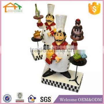 Factory Custom made best home decoration gift polyresin resin chef restaurant statue