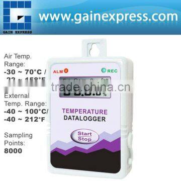 Digital Temperature Logger w/ option to connect to PC via RS232, and battery display