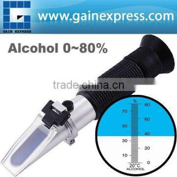 New Refractometer Design for Alcohol Liquor Content 0-80% w/ ATC Testing