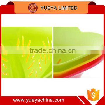 Candy Colors Flower Shaped Fruit Basket Kitchen Vegetable Basket Strainer photo-6