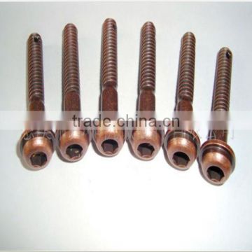 China custom iron bolt plating antique brass