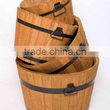 Wooden Flower Pot/garden planting pot