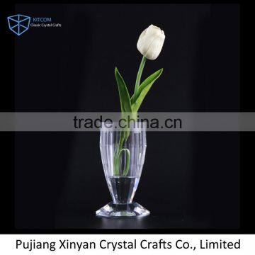 New product super quality floor decorative crystal vase with many colors