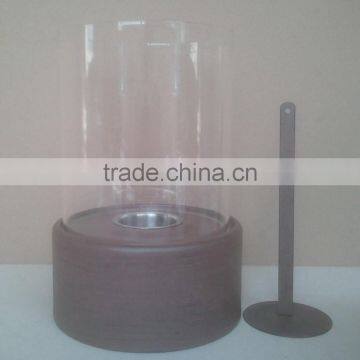 Decorative Coffee Table Fireplace,black Round Fireplace photo-2