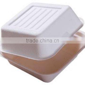 B004 Biodegradable 6.5 inch sugarcane clamshell