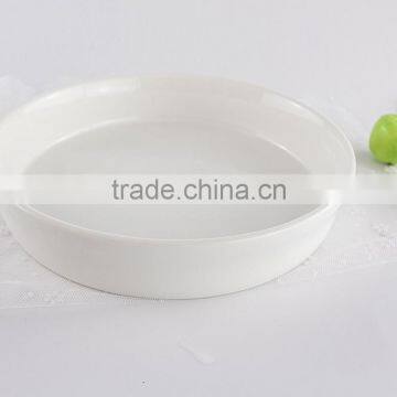 Hospitality Hotel Supply Round Eco-friendly Porcelain Plates Bakeware