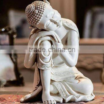 Hand carved resin sleeping Buddha statue