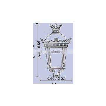 Express Tapered Cast Iron Street Lamp Post, Outdoor Lighting Pole photo-4