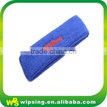 Logo embroidery towelling cotton running headband