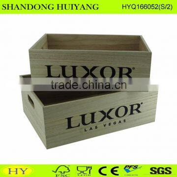 custom wooden tray with die cut handle wholesale