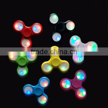 Hot sale custom logo OEM LED spinner fidget toy finger spinner with bearing 608