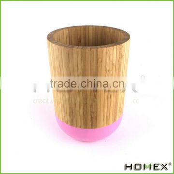 Eco-friendly bamboo utensil holder Homex-BSCI