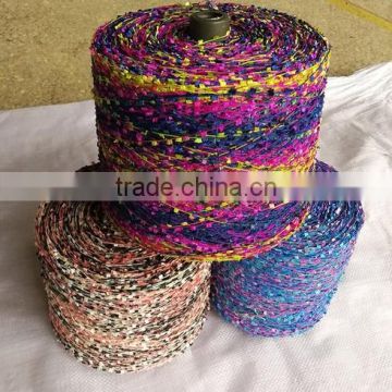 100% Polyester Fancy Yarn For Knitting Yarn with Dyeing