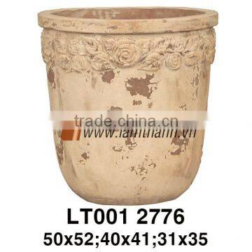 Oval Pattern Terracotta Pottery For Manufacturer