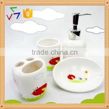 children ceramic bathroom accessories set