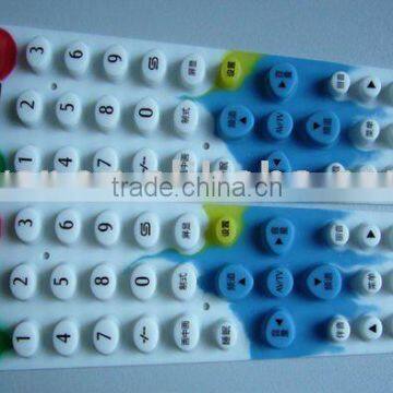 silicone rubber keypad for TV remote control