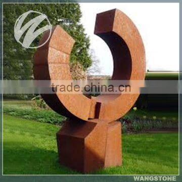 Professional factory custom garden corten steel sculpture