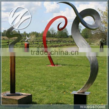 Abstract famous art stainless steel outdoor sculpture