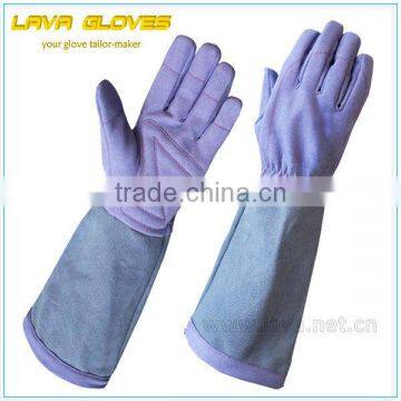 2013 Lava Tough Protection Long leather Gardening Gloves