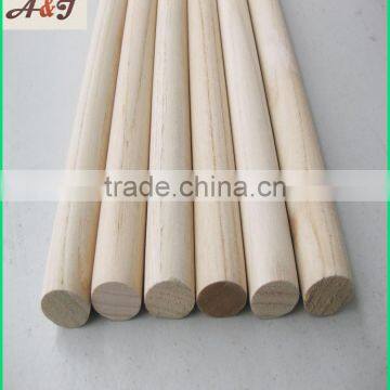 smooth natural natural wooden broom sticks with low price