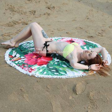 Microfiber Round Beach Towel Watermelon Can Make With Fringe photo-4
